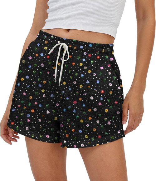 Domirica Women's Athletic Sweat Shorts - Trendy Baggy Design with Elastic Waist & Pocket | Comfortable Streetwear