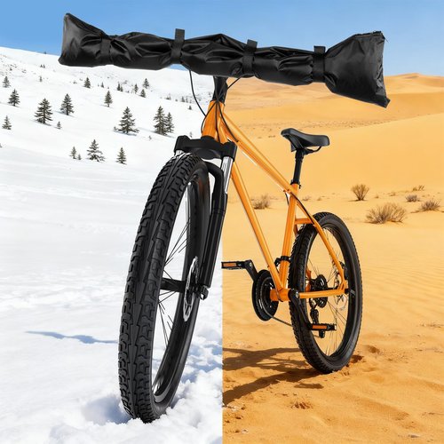 Ebike Handlebar Cover Bike Handlebar Cover Transport Protectors Protective Handle Covers for Bicycle Rain Covers Guard for Ebike Protection Rear Rack, Black