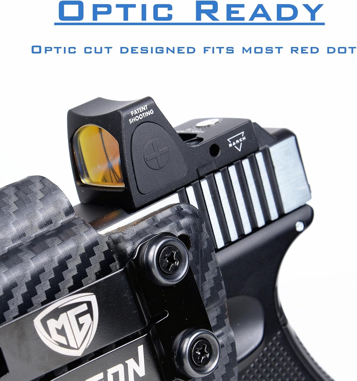 Skiennix IWB Kydex Holster for Glock 17/19/19X - Compatible with Olight Baldr S/MINI & Red Dot Optics