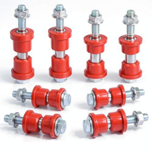 Cartalia Golf Cart Front Lower Leaf Spring & Upper A-Arm Bushing Sleeves with Bolts Kit for Club Car DS 1992-Up Gas/Electric, Replace Polyurethane Bushing and Sleeves OEM # 1016346 1016349 1016350