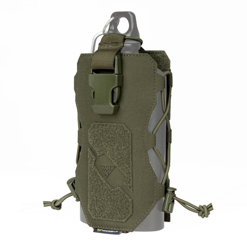 IDOGEAR Tactical Water Bottle Pouch Military Adjustable Straps Kettle Carrier Holder for Outdoor Sports (E: Ranger Green)