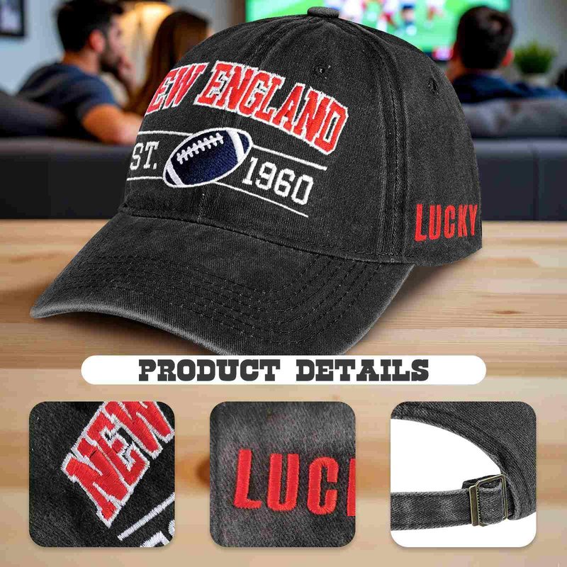Classic Vintage Embroidered City Baseball Cap Football Style Adjustable Washed Trucker Hats for Men Women Fans Gifts,Style 9