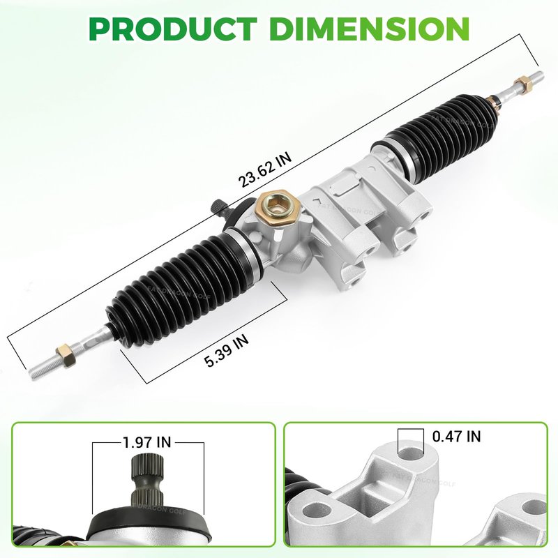 Panglong G29 Golf Cart Steering Gear Box Assembly, Fit Yamaha Drive G29 Steering Box Gas or Electric Models, OEM#JW1-F3400-00