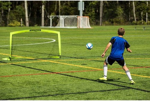 Franklin Sports Blackhawk Soccer Goal - Portable Pop-Up Nets for Indoor & Outdoor Play - Youth & Adult Sizes Available