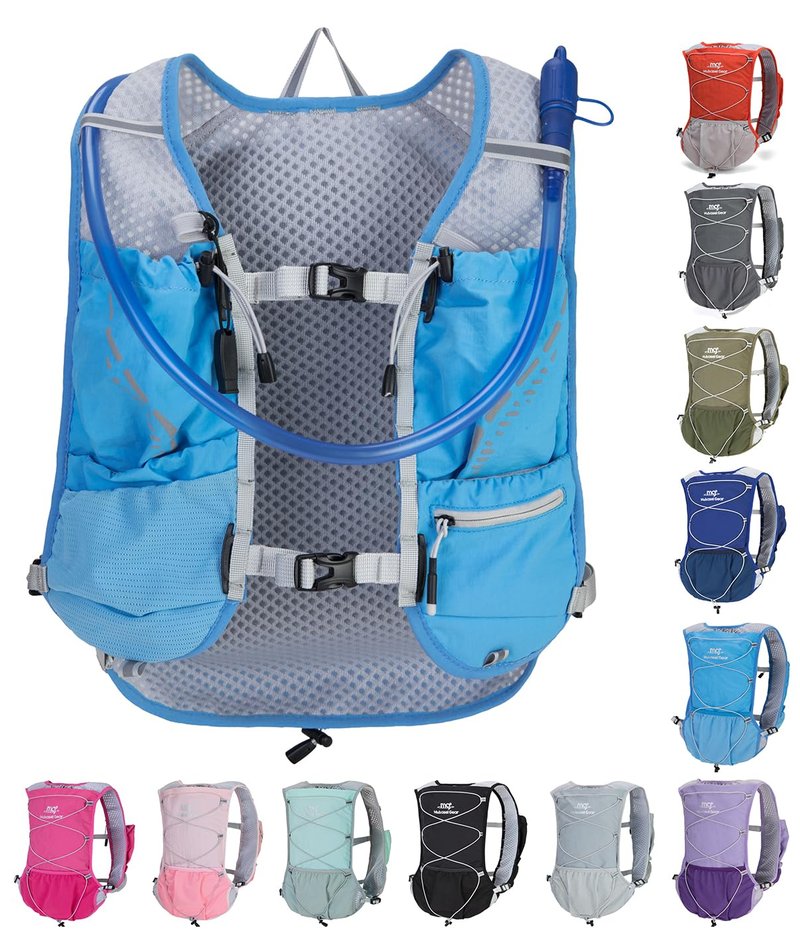Lightweight Running Vest for Women and Men Hydration Backpack Pack with 1.5L Water Bladder Bag Running Gear Accessories for Hiking Trail Cycling Marathon (Hot Pink)