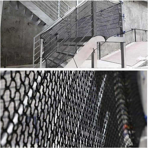 KACQIHTU Safety Net - Knotless Polyester Protection Net for Kids & Pets | Black Baseball Softball Backstop