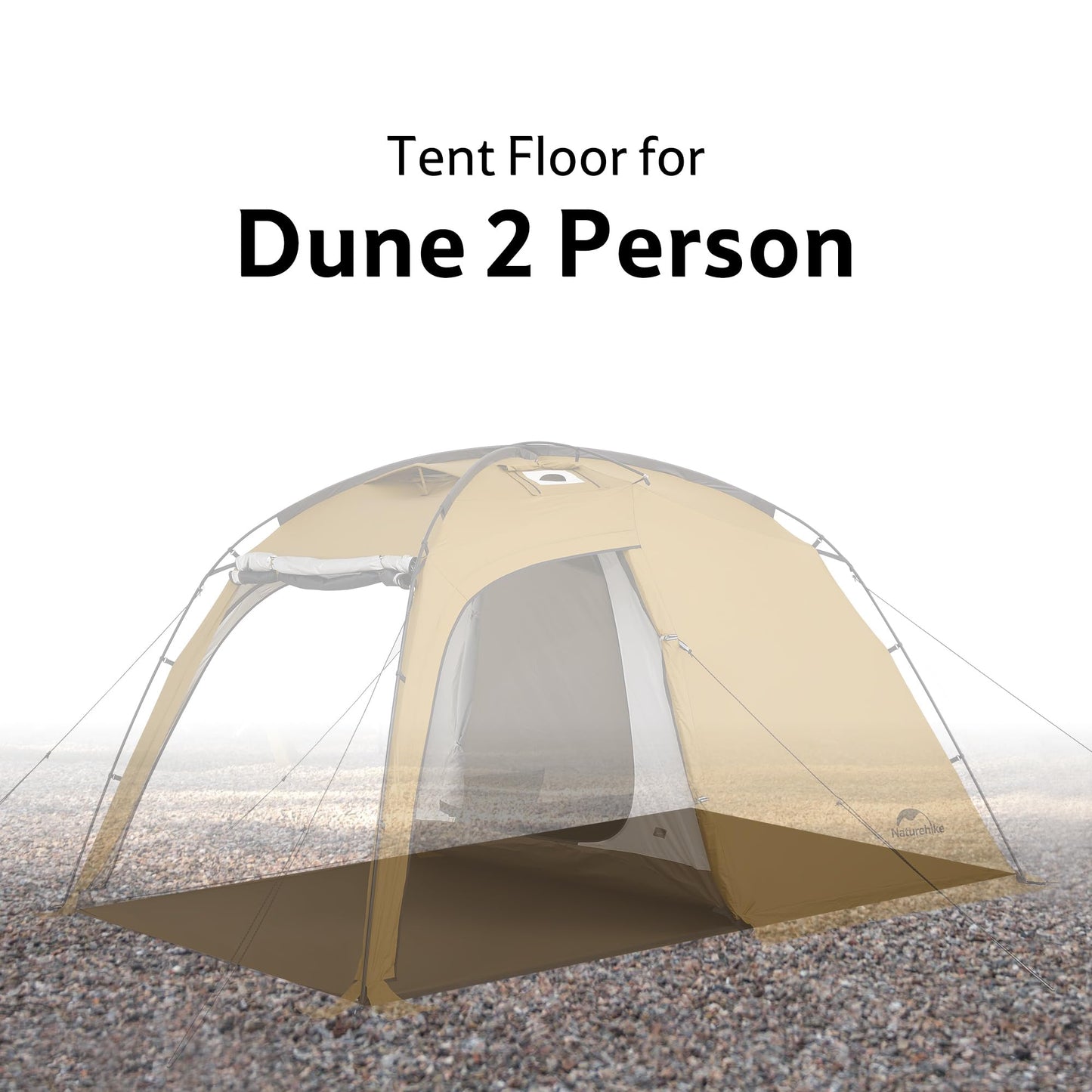 Naturehike Dune 2-4 Person Tent Footprint,Waterproof Wear-Resistant Groundsheet Floor Mat