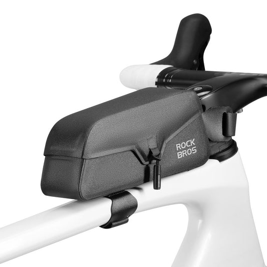 ROCKBROS Bike Frame Bag with Magnetic Flap Top Tube Bike Bag Waterproof Bike Packing Cycling Tools Storage Bag for Road MTB Bike L