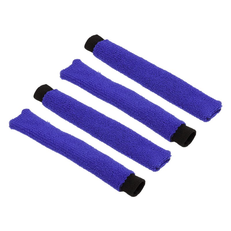 PATIKIL Cotton Feeling Badminton Towel Grip, 4 Pack Nylon Tennis Racket Overgrip Racquet Grip Hand Glue Anti-Skid Sweatband for Golf Bike Handle, Blue