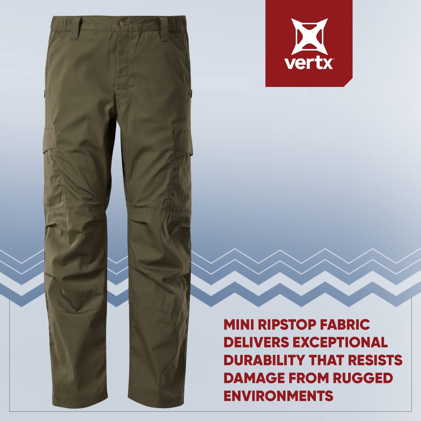 Vertx Men's Phantom Ops Tactical Pants Cargo Utility with Pockets, Water-Resistant Work-wear, Tactical Operations, Relaxed-fit, Smoke Grey - 46 x 36