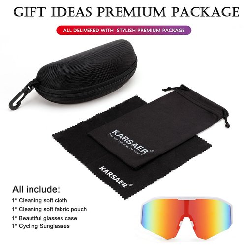 Karsaer Sports Sunglasses Cycling Glasses Visor Cool Shades Youth Baseball Softball Sun Glasses for Boys Girls 8-14