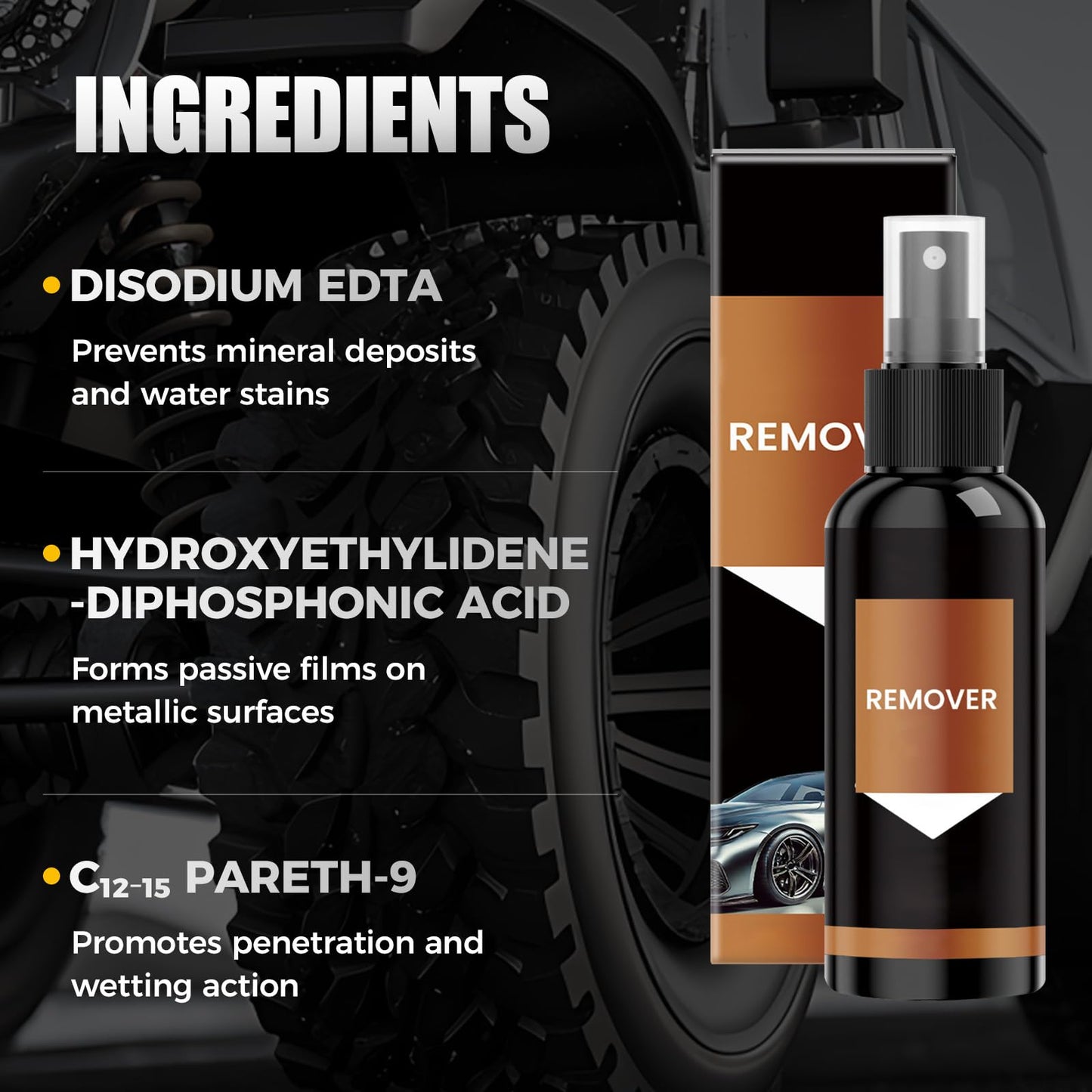 Feeon Rust Remover Spray Heavy Duty Metal Cleaner, 2025 New Fast Acting Metal Cleaner, Heavy Duty Rust Dissolver for Cars, Tools, Garage Workshop (2)