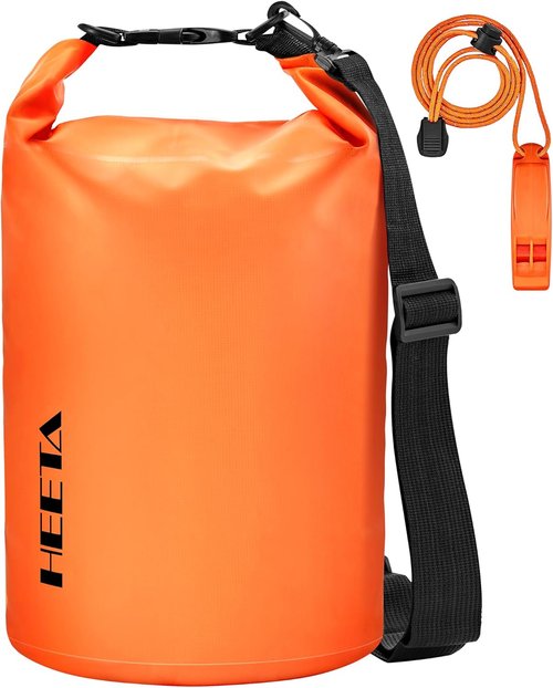 HEETA Waterproof Dry Bag - Lightweight Roll Top Storage for Travel & Outdoor Adventures | 5L-40L Sizes