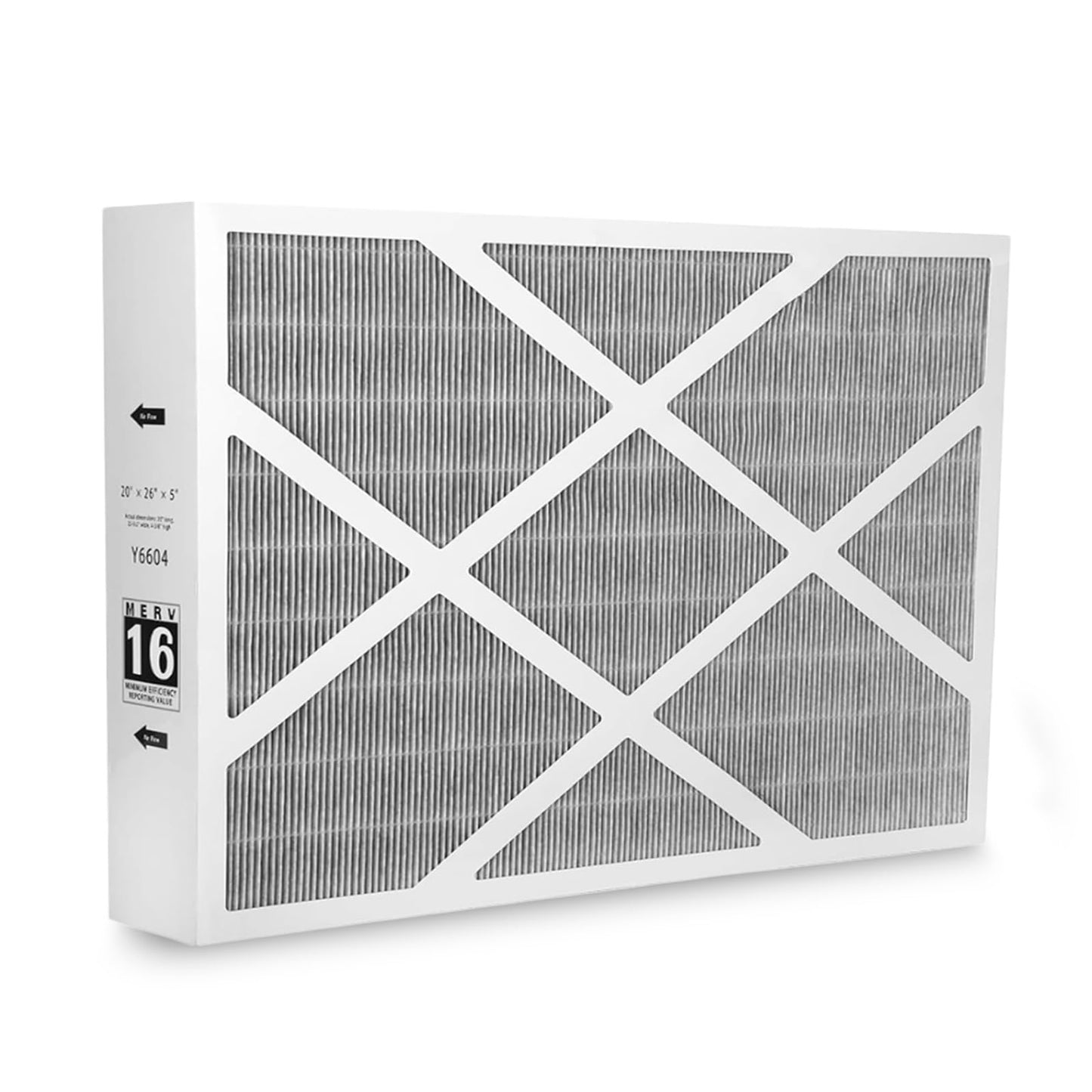Prestivair 20 x 26 x 5 INCH Y6604 MERV 16 Replacement Filter Compatible with Lennox Y6604 PureAir PCO3-20-16 Furnace Purification System Air Purifier 1 Pack