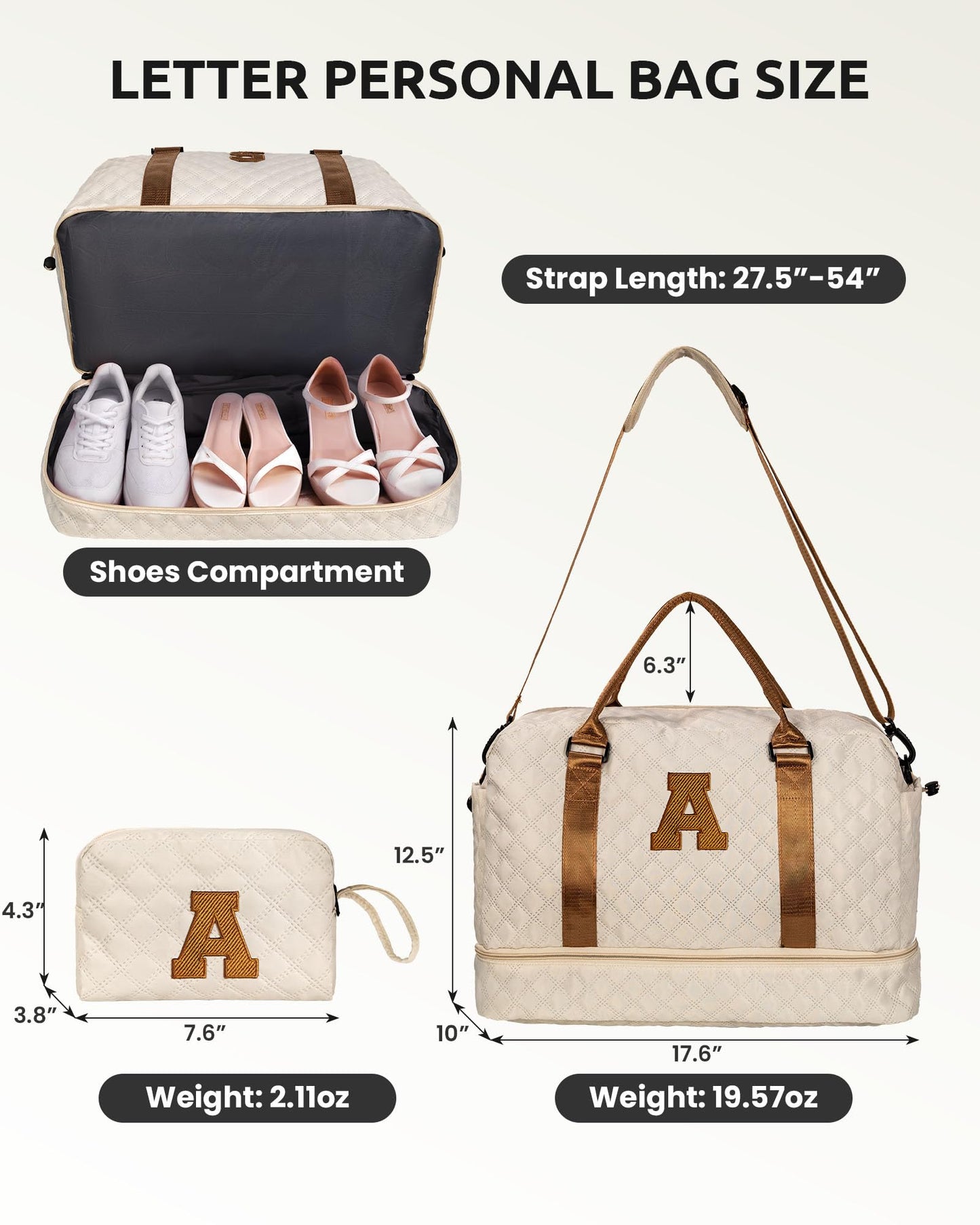 Vogewood Girl Gift-Women Birthday Gifts-Travel Bags for Women-Overnight Bag