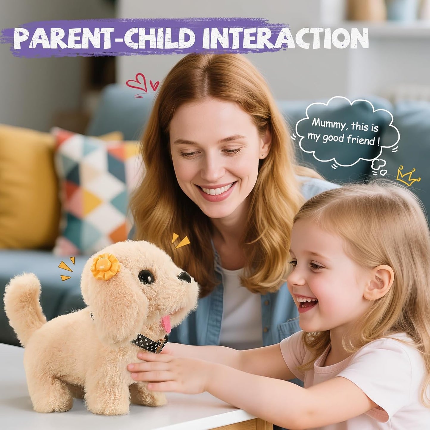 Vanvimen Robot Dog Toys - 16 Pcs Realistic Puppy Set for Kids Ages 3-8 | Perfect Birthday Gift
