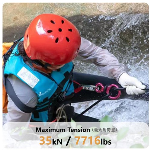 JEELAD 35kN Rescue Figure 8 Descender Climbing Gear Downhill Rappelling Rope Aluminum Alloy for Rock Climbing Training Emergency Aerial Yoga (Blue 35KN- 2 Pack)