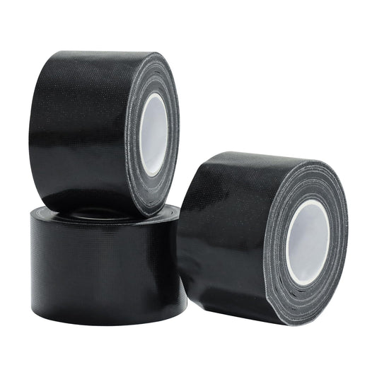 SMTAPESPRO Black Duct Tape Heavy Duty，3 Pack Heavy Duty Waterproof Black Tape,Strong Adhesive Duct Tape for Indoor Outdoor Repairs Tear by Hand, 60 Yards x 2 Inch Total