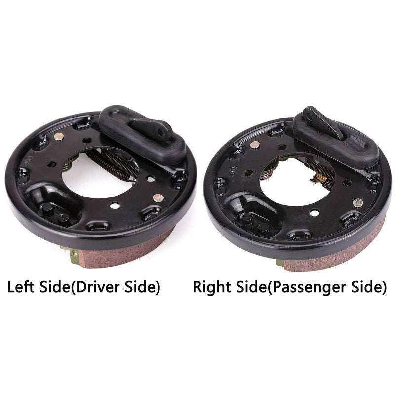 10L0L Brake Assembly for EZGO TXT PDS, for Yamaha G14 G16 G19 G20 G21 G22 Golf Cart, Driver Side and Passenger Side, Includes Brake Shoes, OEM# 70998-G01 70998-G02