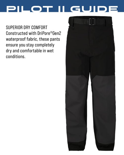 FROGG TOGGS mens Pilot Ii Guide Pant Pro Advantage Bib, Black/Charcoal, Medium US