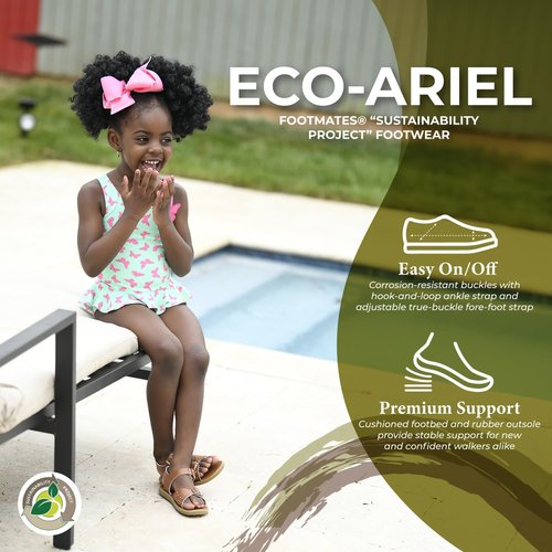 FOOTMATES Waterproof Sandals for Kids - Slip-Resistant, Non-Marking Outsoles | Comfortable Fit
