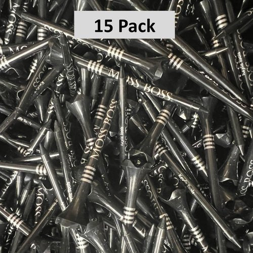 Keyfit Tools Moss Boss Golf Tees HDPE (15 PK) Hard to Break Material Also for Use Moss Boss 4 in 1 Divot Ball Mark Repair Tool Tee Holder Marker Club Stand Holder (Tees Only)