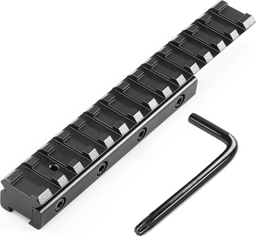 Bontok 11mm to 21mm Picatinny Rail Scope Mount Converter - Upgraded Low Profile with Locking Screws