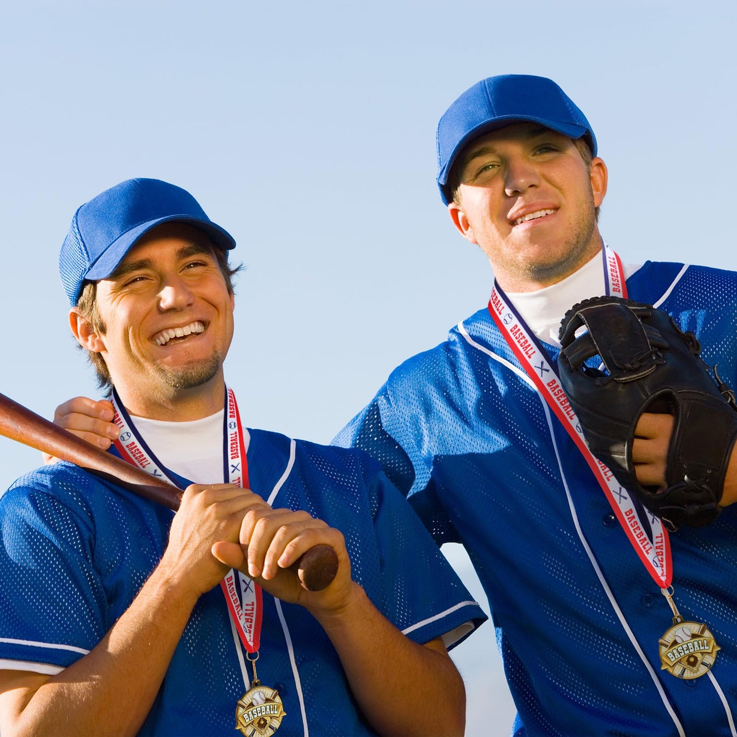 Ecation 24 Pcs Softball Medals Baseball Metal Medals 2 Inch Tee-Ball Team Awards Gold Volleyball Medal Football Basketball Soccer Sports Award with Neck Ribbon
