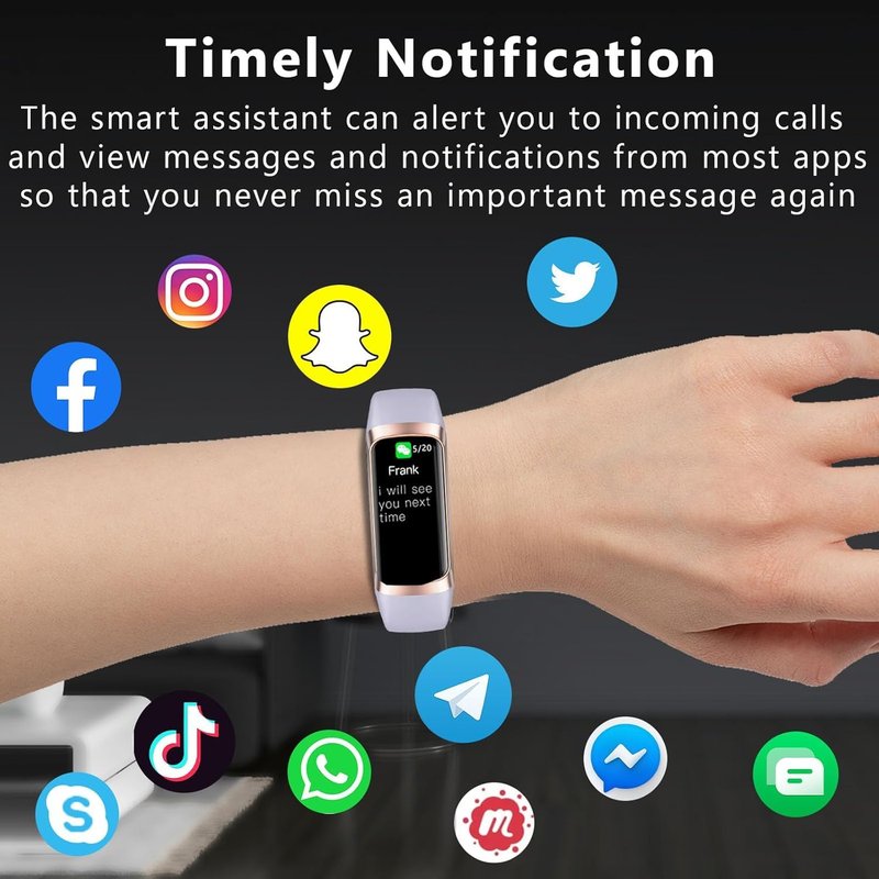 BSLIZHEN Fitness Tracker with 24/7 Blood Oxygen Heart Rate and Sleep Monitor,IP68 Waterproof,1.10''AMOLED Touch Color Screen,Step Counter Health Activity Trackers for Women Men (Purple)