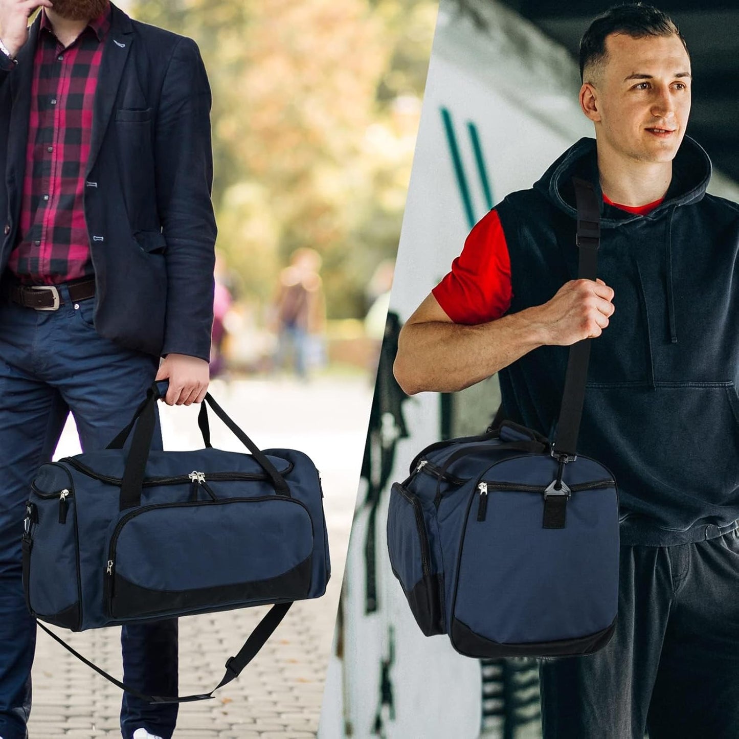 Uarition Gym Duffle Bag - 55L Navy Blue Heavy-Duty Duffel for Sports, Workouts & Travel