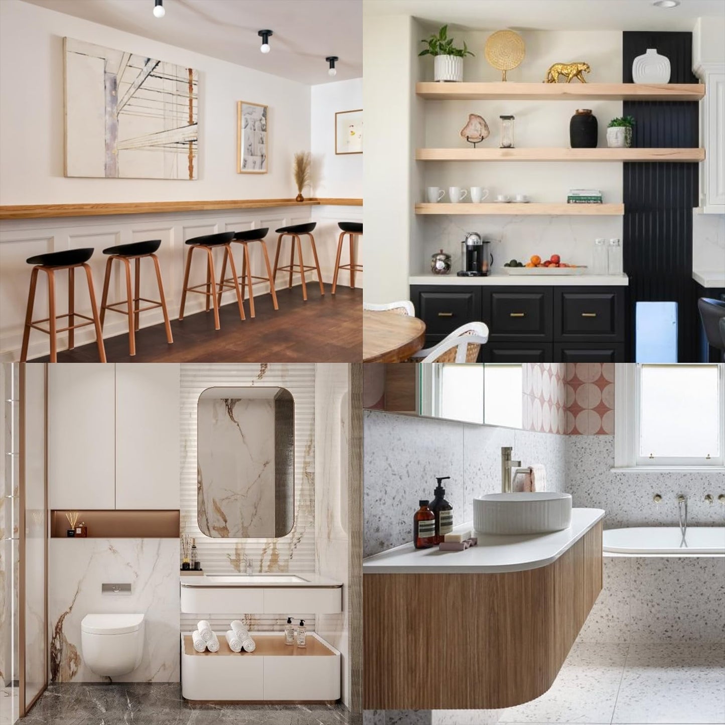 2-Pack Floating Shower Bench Brackets - 16" L x 2.5" W Heavy-Duty Hidden Countertop Wall Support Brackets, 3/8" Thick, Ideal for Floating Vanity, Cabinets, Granite,Dishwashers, Bin,and Bench Seats