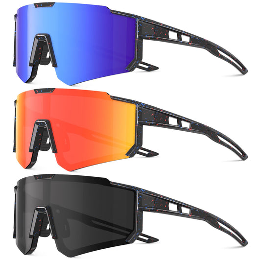 kunchu Kids Sunglasses Polarized - UV Protection Boys Youth Cycling Goggles Baseball Sunglasses with Glasses Strap