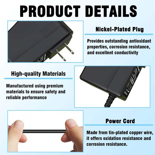 8.4V Dual Headed Charger for Heated Glove Compatible with Savior Snow Deer Sun Will Heated Gloves,Replacement for Heated Socks, Heated Vest Battery Charger(Battery not Included)