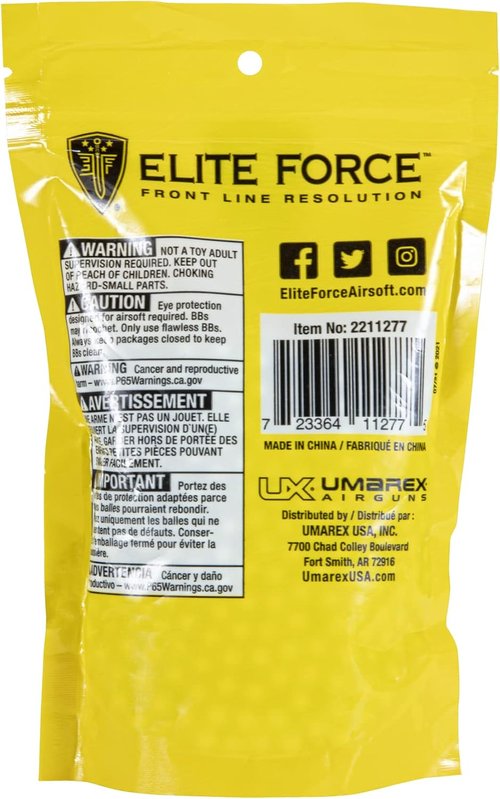 Elite Force Tracer BBS - Glow-in-the-Dark Premium 6mm Airsoft Ammo | 1000 Count