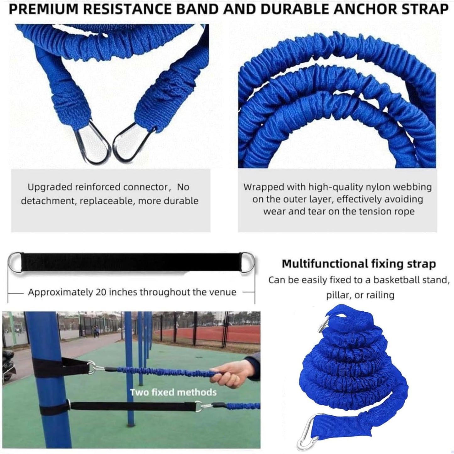 Skiennix Resistance Speed Training Set - 8-Piece Agility Equipment for Enhanced Jumping Performance