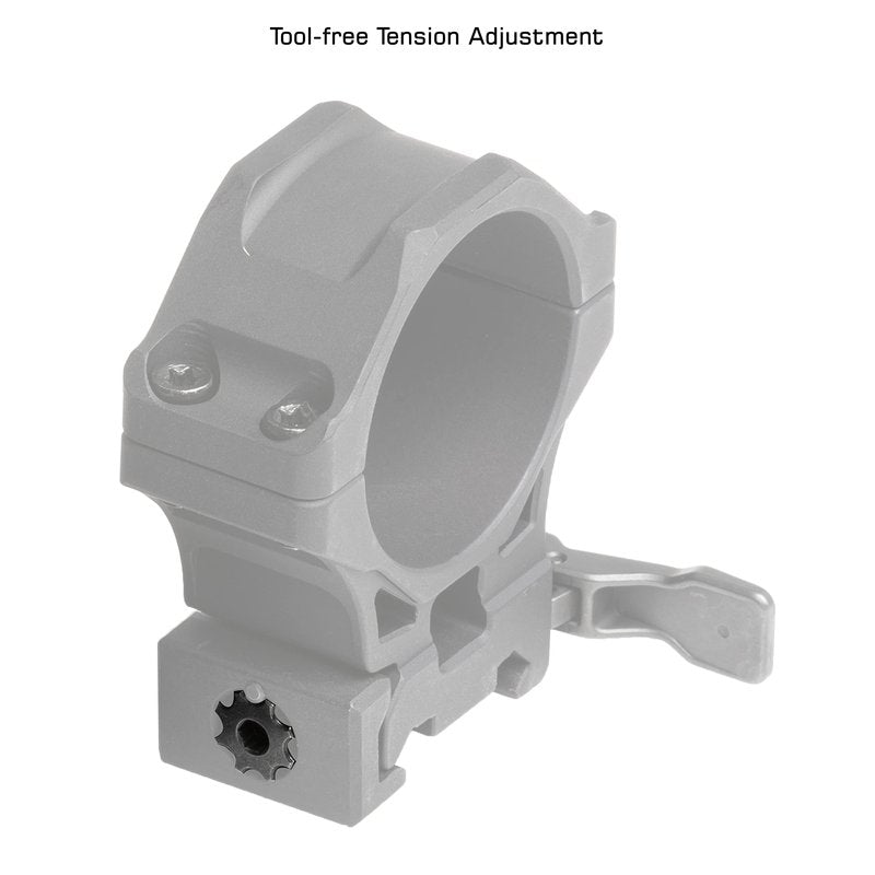 UTG ACCU-SYNC QR 34mm Med. Profile Scope Rings, Picatinny, Black
