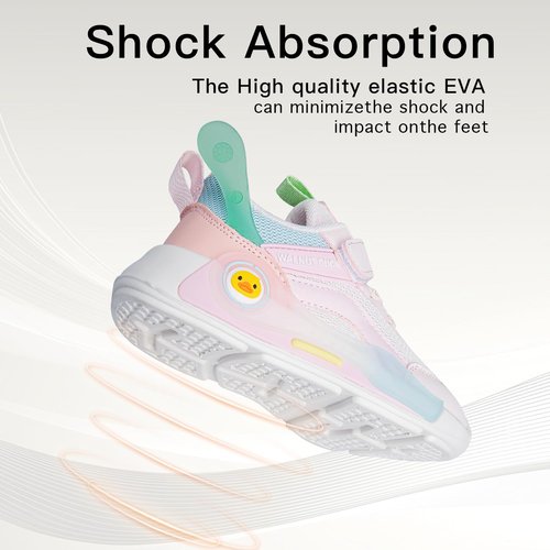 HOKYBATM Toddler Shoes Girls Sneakers Kids Breathable Athletic Running Tennis Fitness Walking Child Shoes Pink Toddler Size 9
