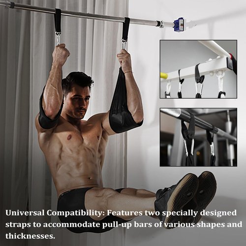 koukenbi Hanging Ab Straps for Pull Up Bar,Premium Fitness Padded Arm Supports For Core Strength & Abdominal Training,Pull Up Straps,Ab Sling Straps, Workout Straps,For Bodyweight Exercises
