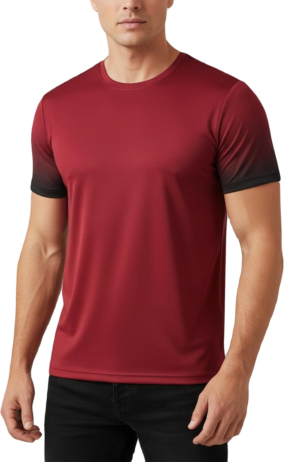 RPOVIG Men's Athletic Workout T-Shirts - 5 Pack Hipster Running Shirts | Comfortable Fit