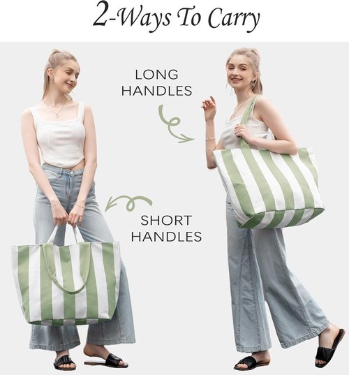 Bagelite 22'' 50L Cotton Oversized Travel Tote Bag for Women - Tear-Resistant & Versatile