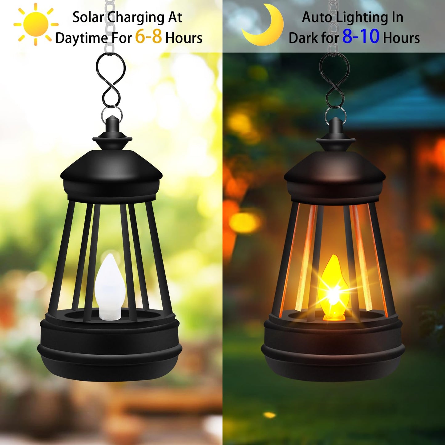Mini Solar Lantern Lights Replacement for Outdoor Statue, Small Hanging Lantern Replacement, Waterproof Garden Decor Outdoor Lighting Decorative Lights for Yard Patio Lighting, Warm White, 1 Pack