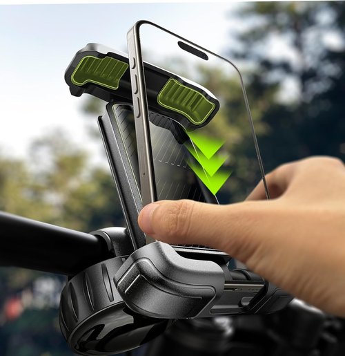 LISEN Bike Phone Holder - Easy Install Motorcycle Mount for iPhone & Pixel | Versatile Handlebar Accessory