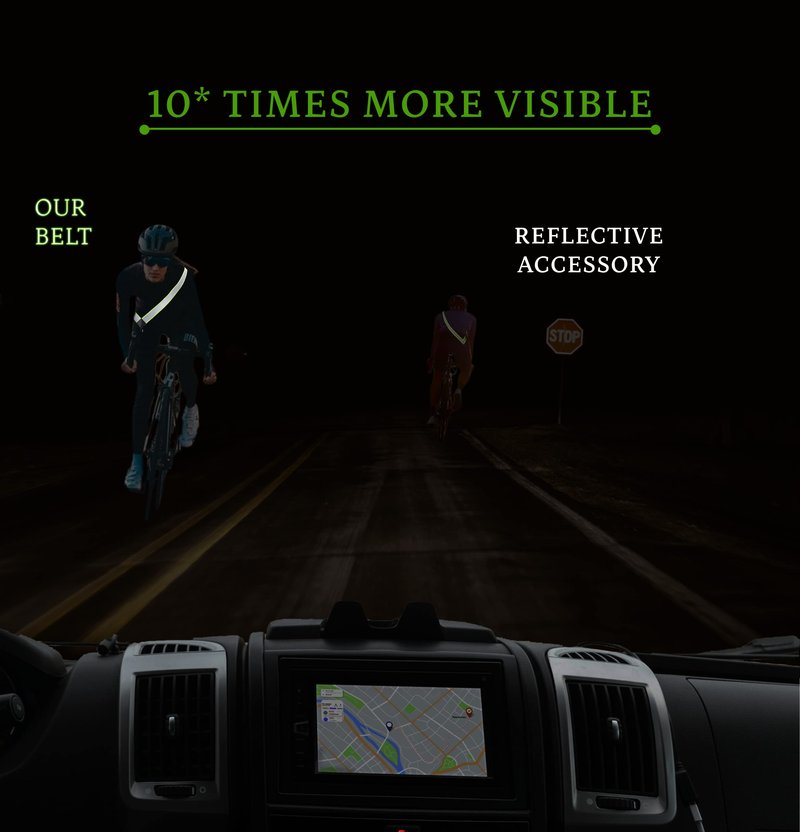 Reflective sash - Reflective Gear for Walking at Night - High Visibility Safety - Reflective Dog Walking Gear - Walking Reflective Gear - Reflective sash for Outdoor Activities - ZAHA