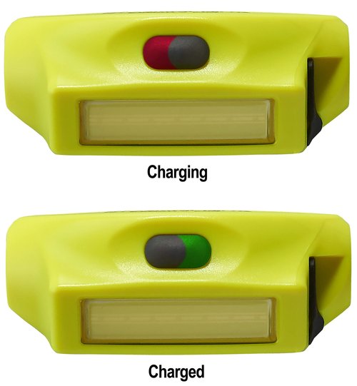 Streamlight 61710 Bandit Pro 180-Lumen USB Rechargeable LED Headlamp with Elastic Head Strap, Visor Clip, and USB Cable, Yellow