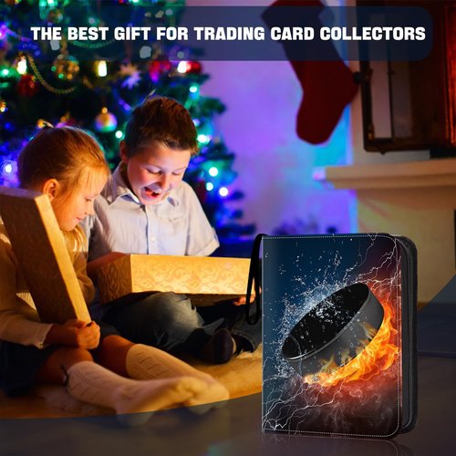 9-Pocket Hockey Card Binder by [Brand Name] - Holds 900 Cards with 50 Removable Sleeves | Perfect for Sports Trading Card Display