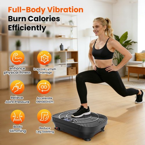 AXV Vibration Plate - Full Body Shaker Exercise Machine for Weight Loss & Lymphatic Drainage