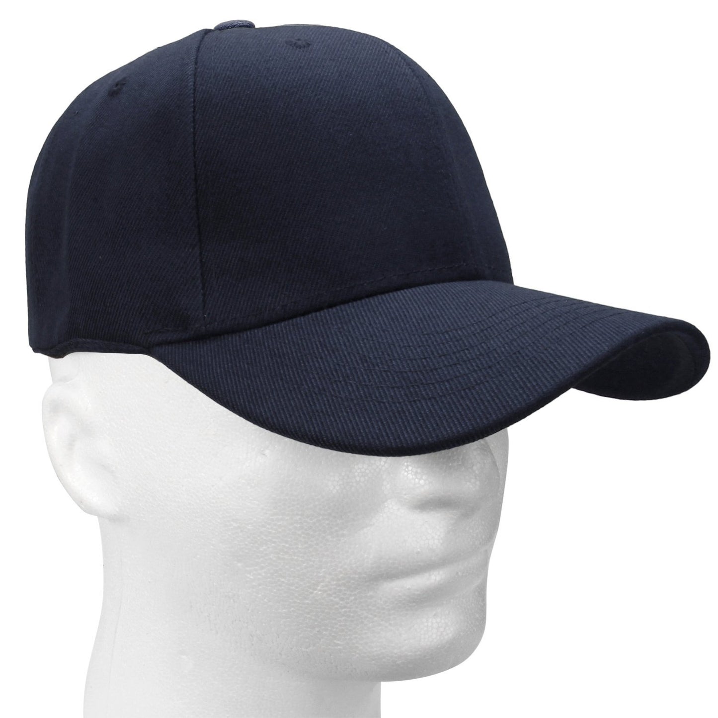 Falari Baseball Cap Adjustable Size for Running Workouts and Outdoor Activities All Seasons (2pk White & Navy)