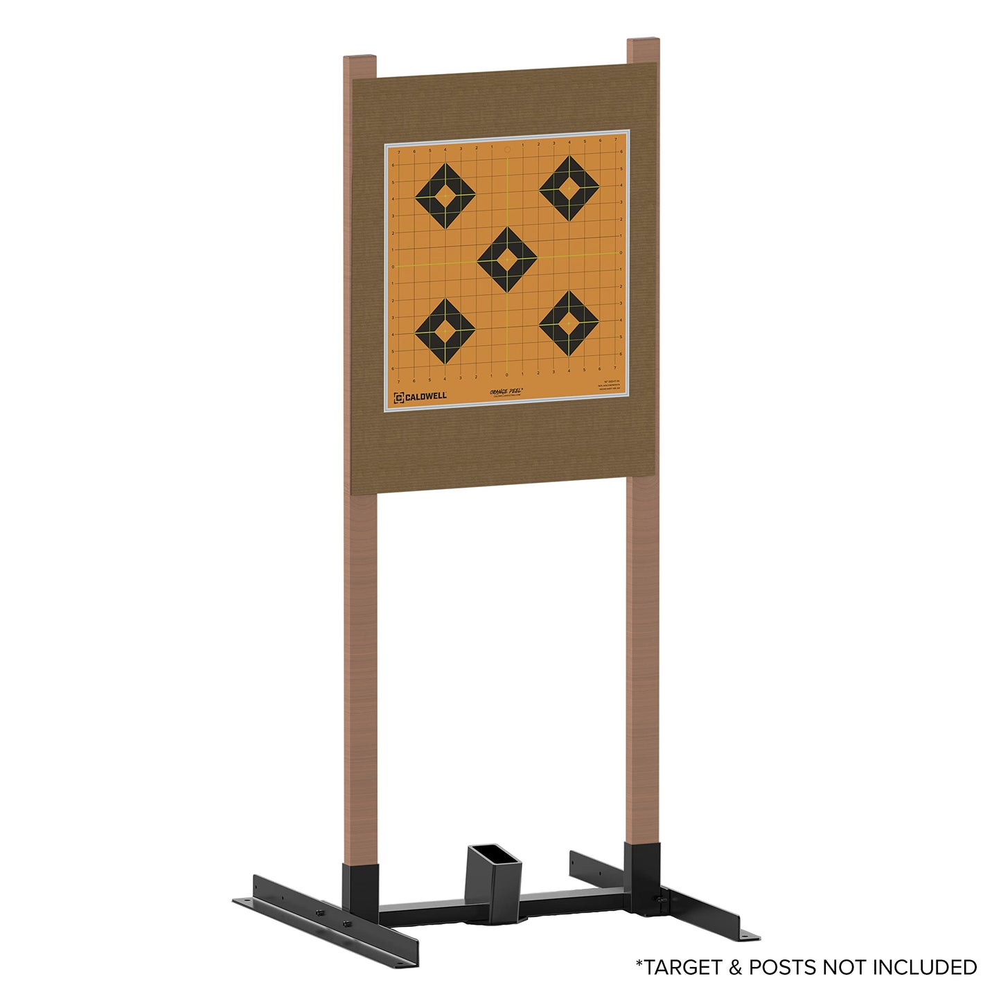 Caldwell Ultimate Steel Target Stand with H-Stand Design and Durable Construction for Angled 2x4 or 1x2 Stakes