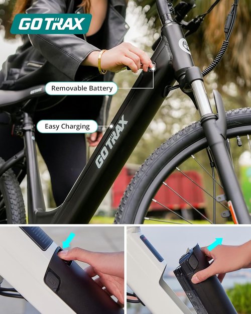 Gotrax Dolphin Electric Bike - 26" City E-Bike with 30-Mile Range, 20MPH Speed & Front Suspension