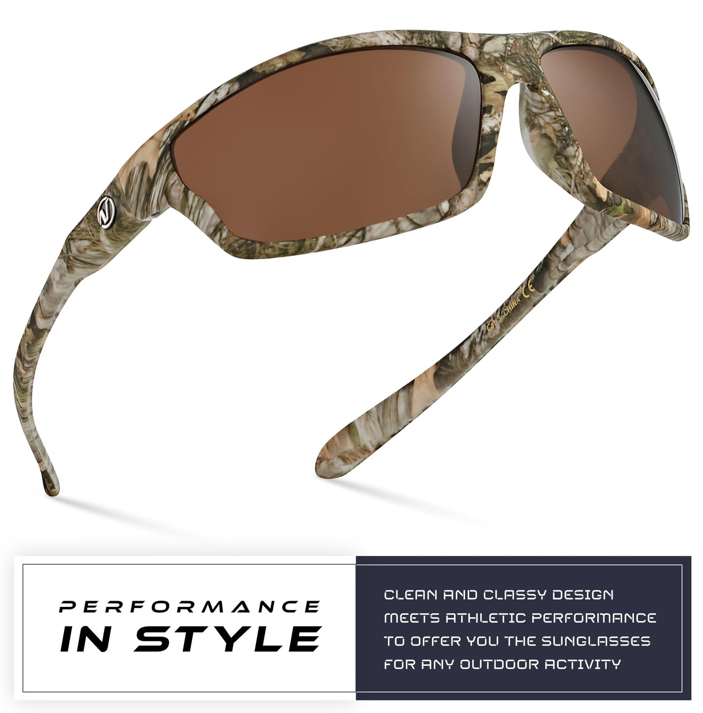 Nitrogen Polarized Wrap Around Sport Sunglasses for Men Women UV400 Driving Fishing Running Sun Glasses
